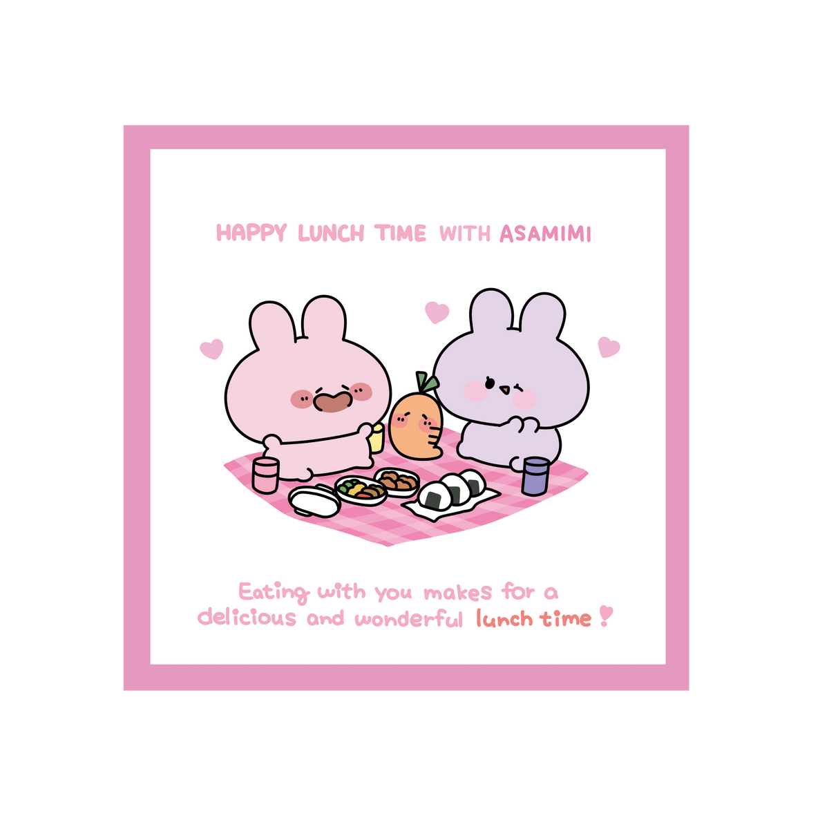【あさみみちゃん】ハンカチ【5月下旬発送】