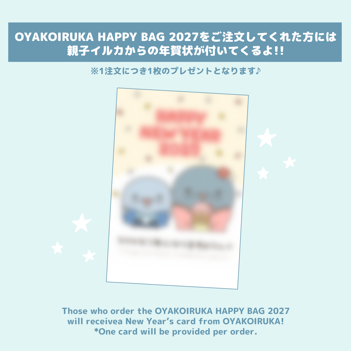 【親子イルカ】OYAKOIRUKA HAPPYBAG 2027(¥3,000)【12月下旬発送】