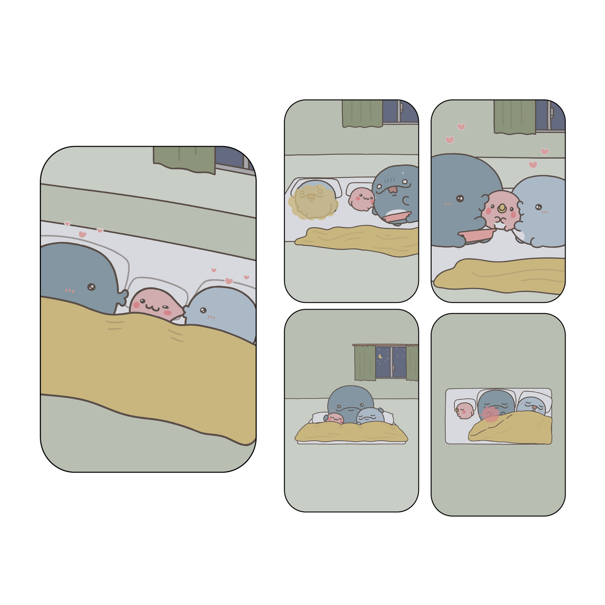 【親子イルカ】大人気動画♪ランダム缶バッジ(全5種)【4月中旬発送】