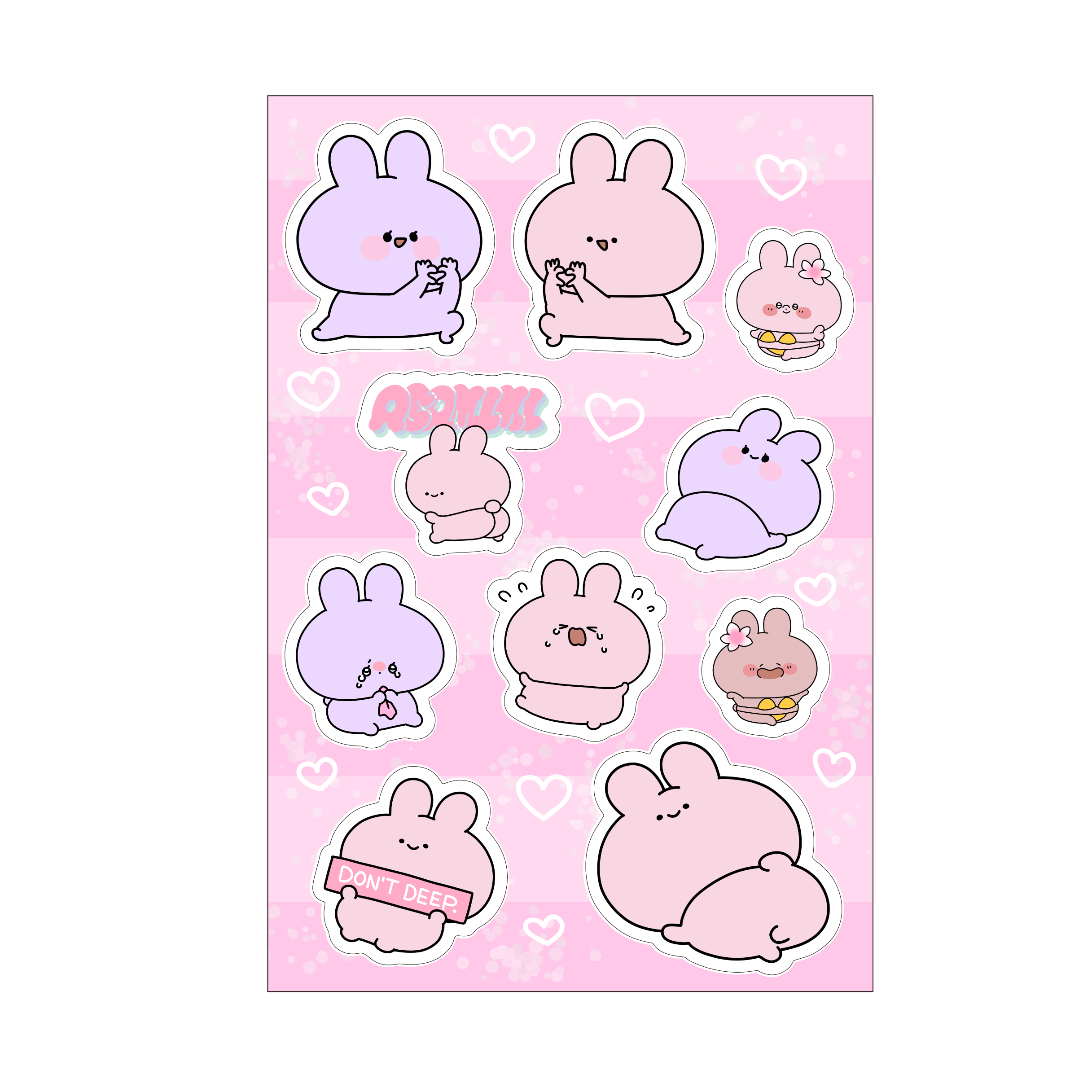 あさみみちゃん】シートシール【7月下旬発送】 – SimpleSideMascots