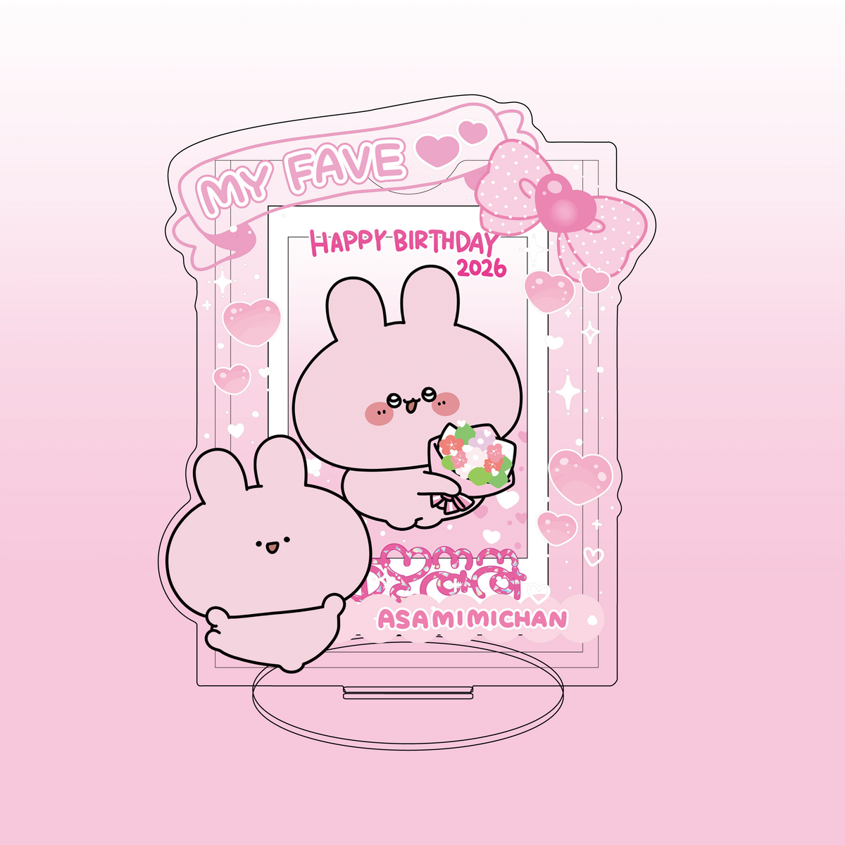 【あさみみちゃん】あさみみバースデー♡チェキスタンド(バースデーチェキ付き)【4月中旬発送】