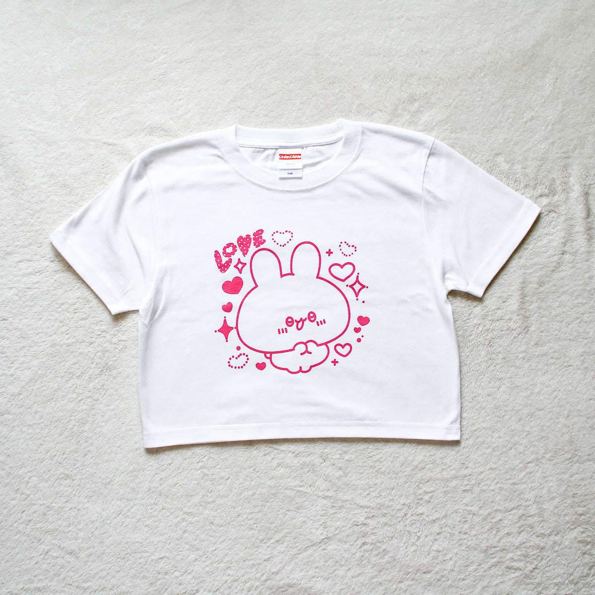 【あさみみちゃん】クロップドTシャツ【7月中旬発送】(平成kawaiiシリーズ)