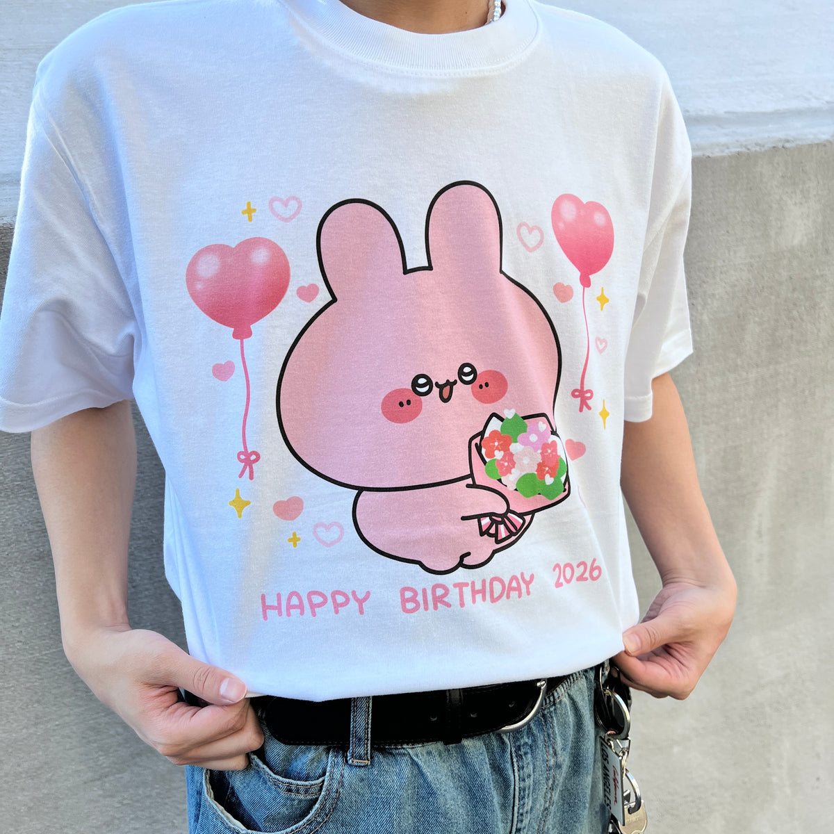 【あさみみちゃん】あさみみバースデー♡バースデーTシャツ【4月中旬発送】