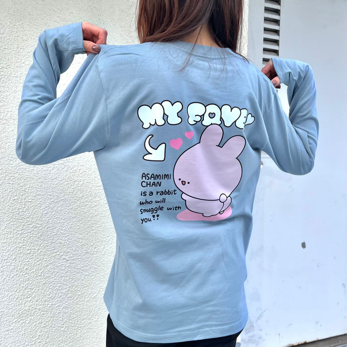 【あさみみちゃん】あさみみちゃん推し♡バックプリント長袖Tシャツ