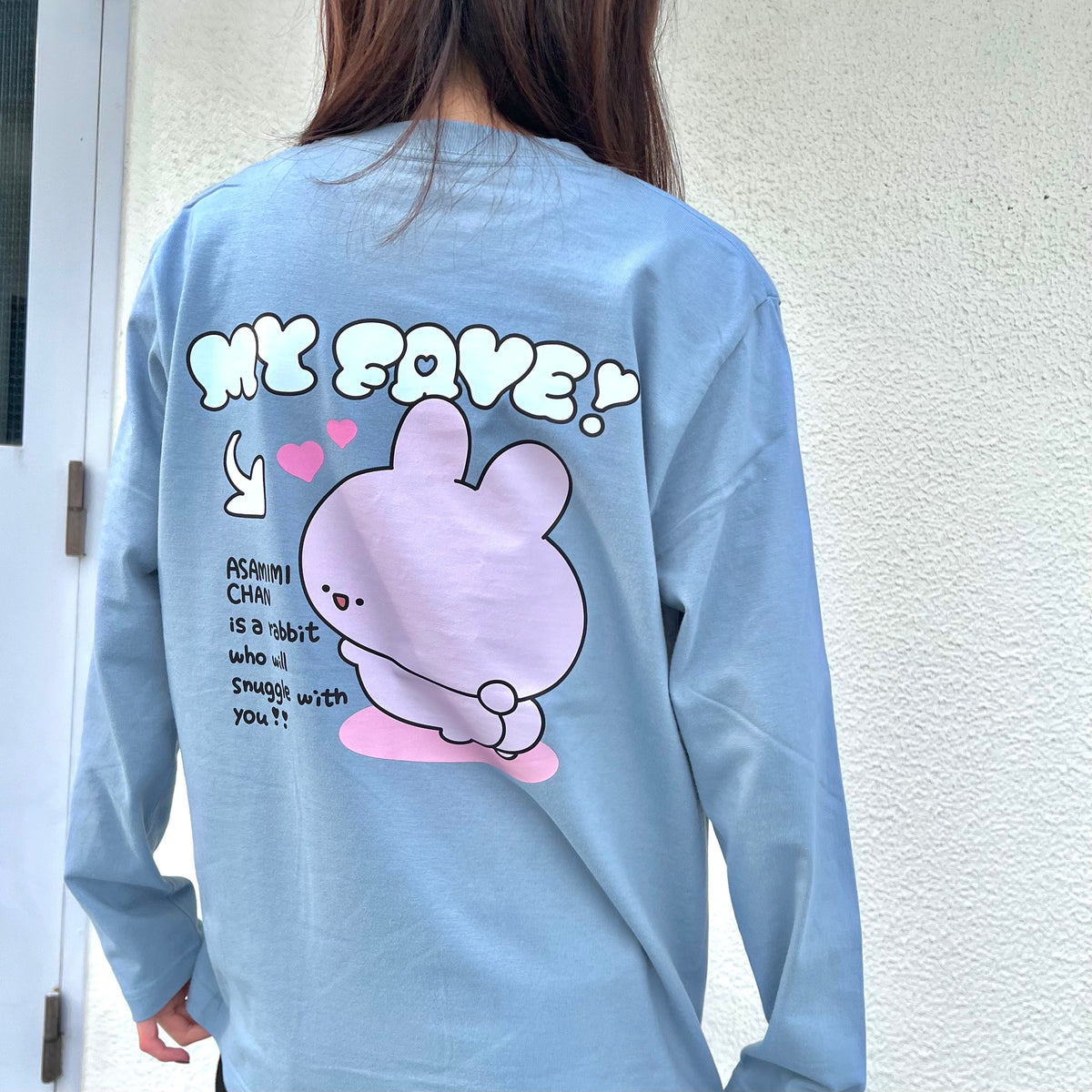 【あさみみちゃん】あさみみちゃん推し♡バックプリント長袖Tシャツ