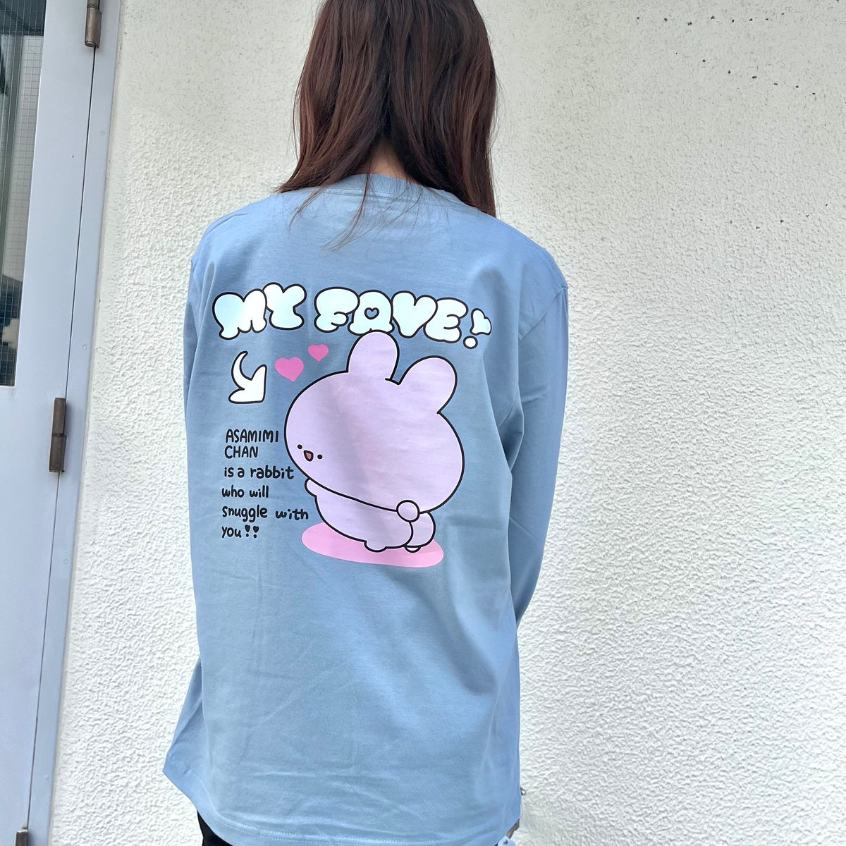 【あさみみちゃん】あさみみちゃん推し♡バックプリント長袖Tシャツ