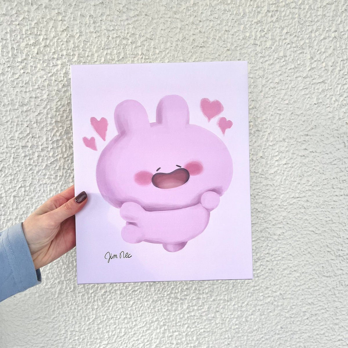 【あさみみちゃん】抽選で直筆サインが当たる♡ジムくんが描いたF3号キャンバスアート【4月中旬発送】