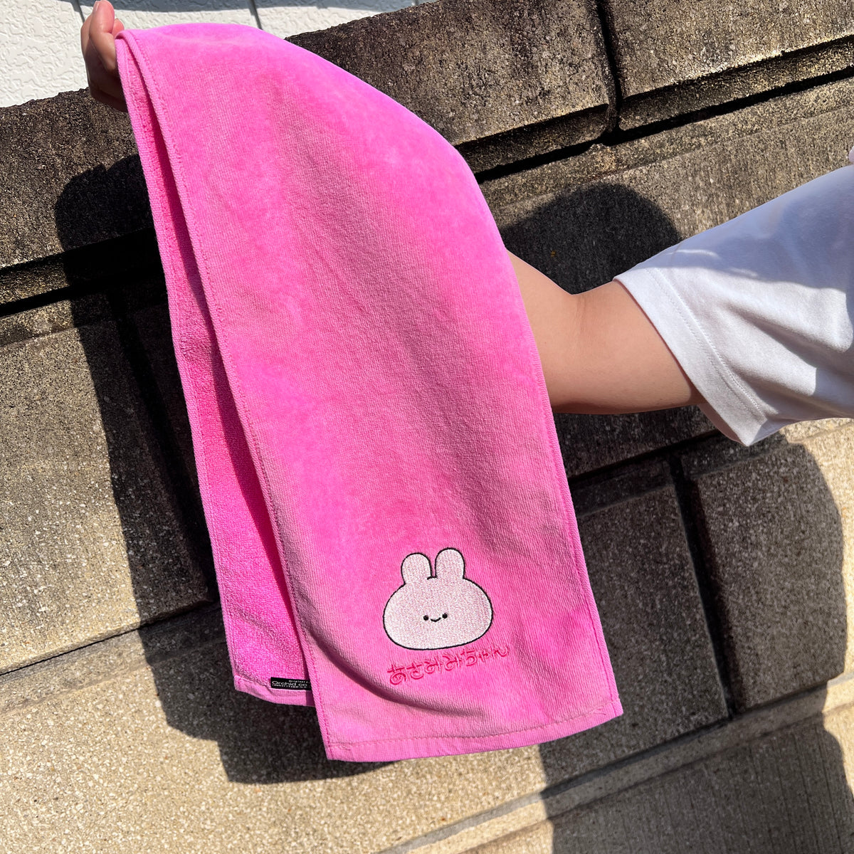 【あさみみちゃん】ワンポイント刺繍マフラータオル【5月下旬発送】
