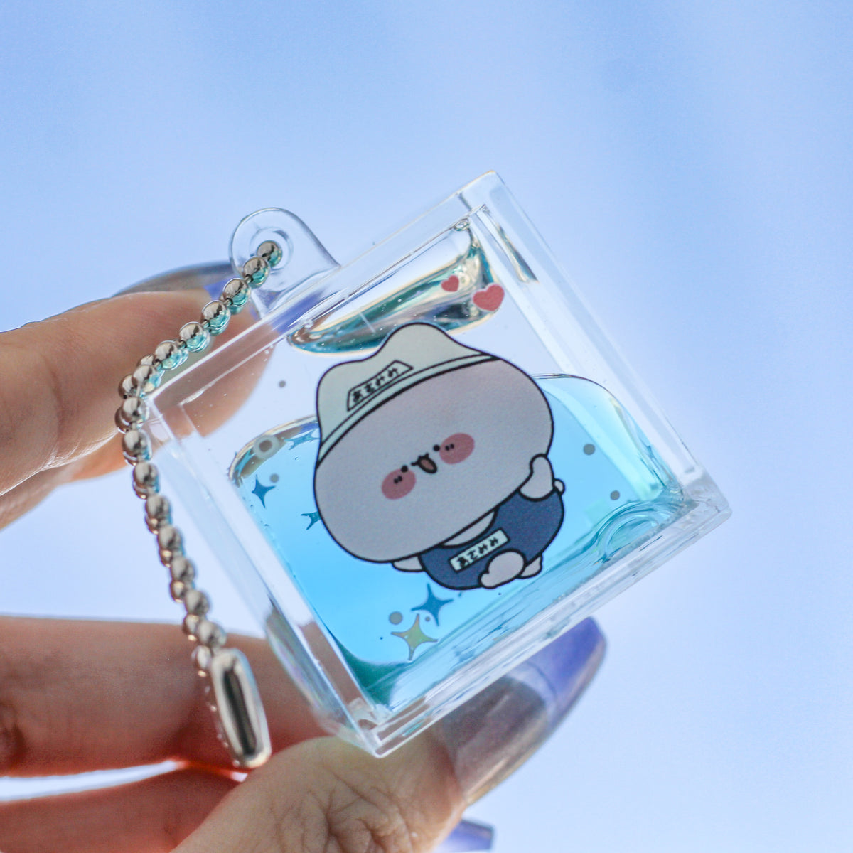 【あさみみちゃん】水泳あさみみのリキッドボトルキーホルダー【6月中旬発送】