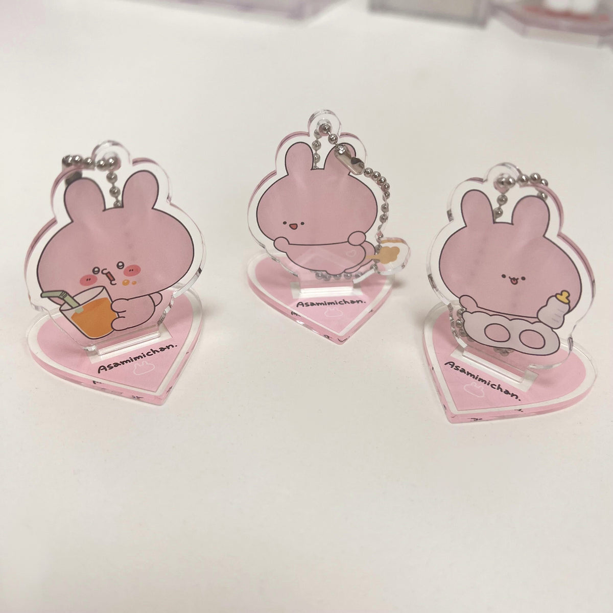 【あさみみちゃん】どっちで使う?ランダムアクリルスタンドキーホルダーコンプリートセット(全3種)(ASAMIMI BASIC 2023 September)【11月中旬発送】