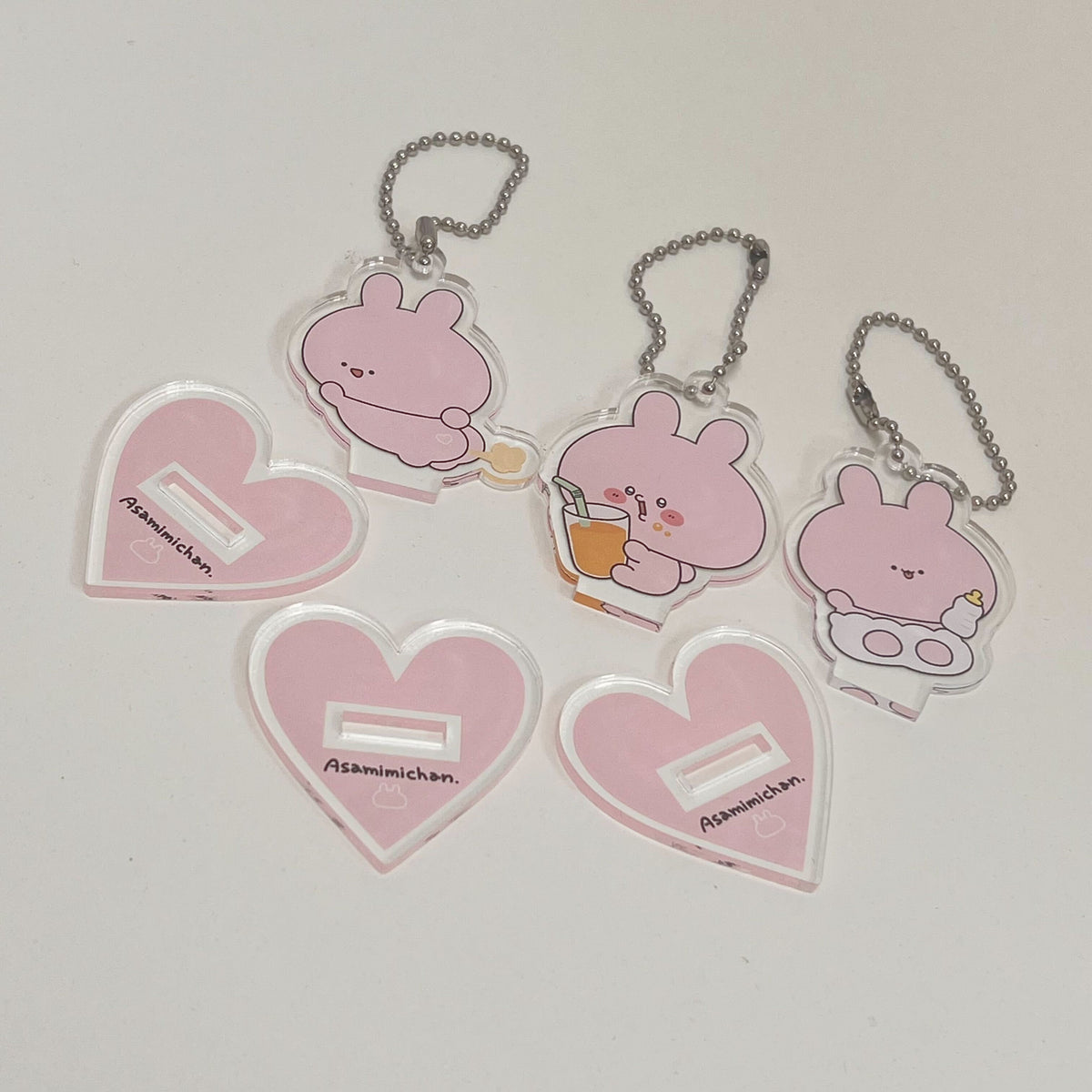 【あさみみちゃん】どっちで使う?ランダムアクリルスタンドキーホルダーコンプリートセット(全3種)(ASAMIMI BASIC 2023 September)【11月中旬発送】