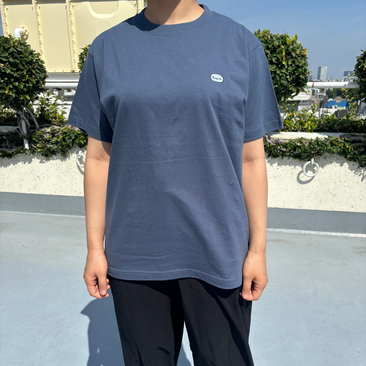 【親子イルカ】ワンポイント刺繍Tシャツ【10月中旬発送】