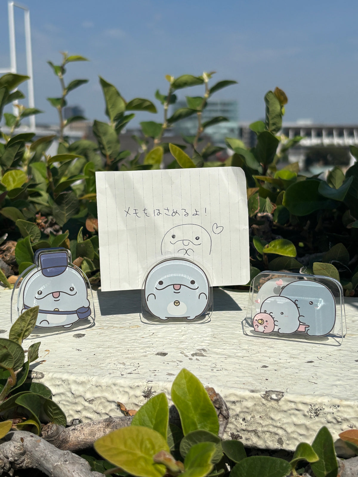 【親子イルカ】選べる♪アクリルメモスタンド(全3種)【10月中旬発送】
