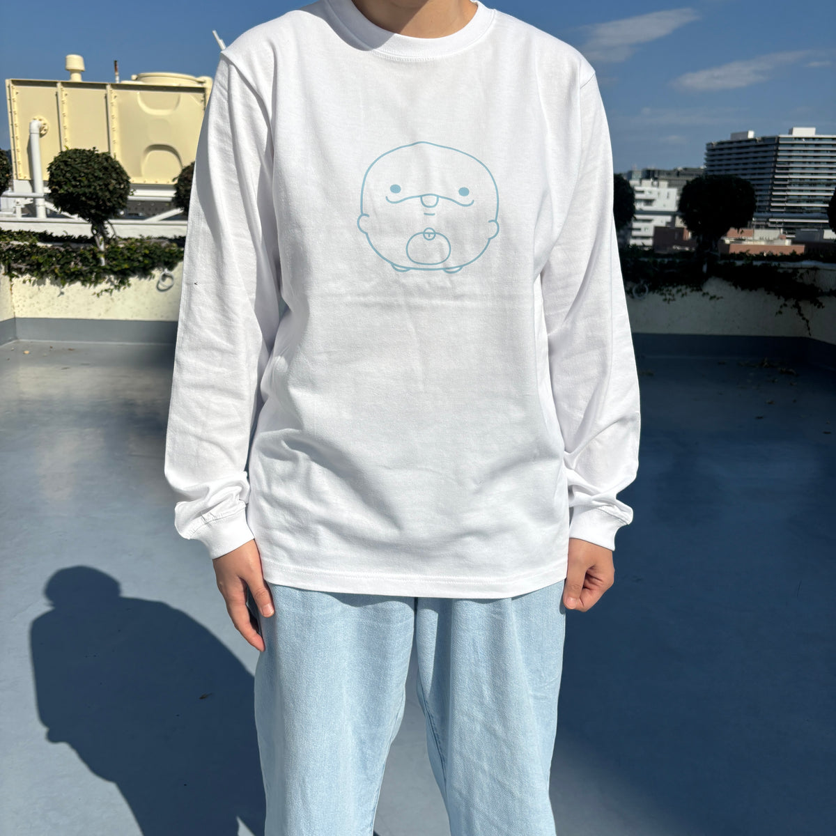 【親子イルカ】プリント長袖Tシャツ【11月中旬発送】