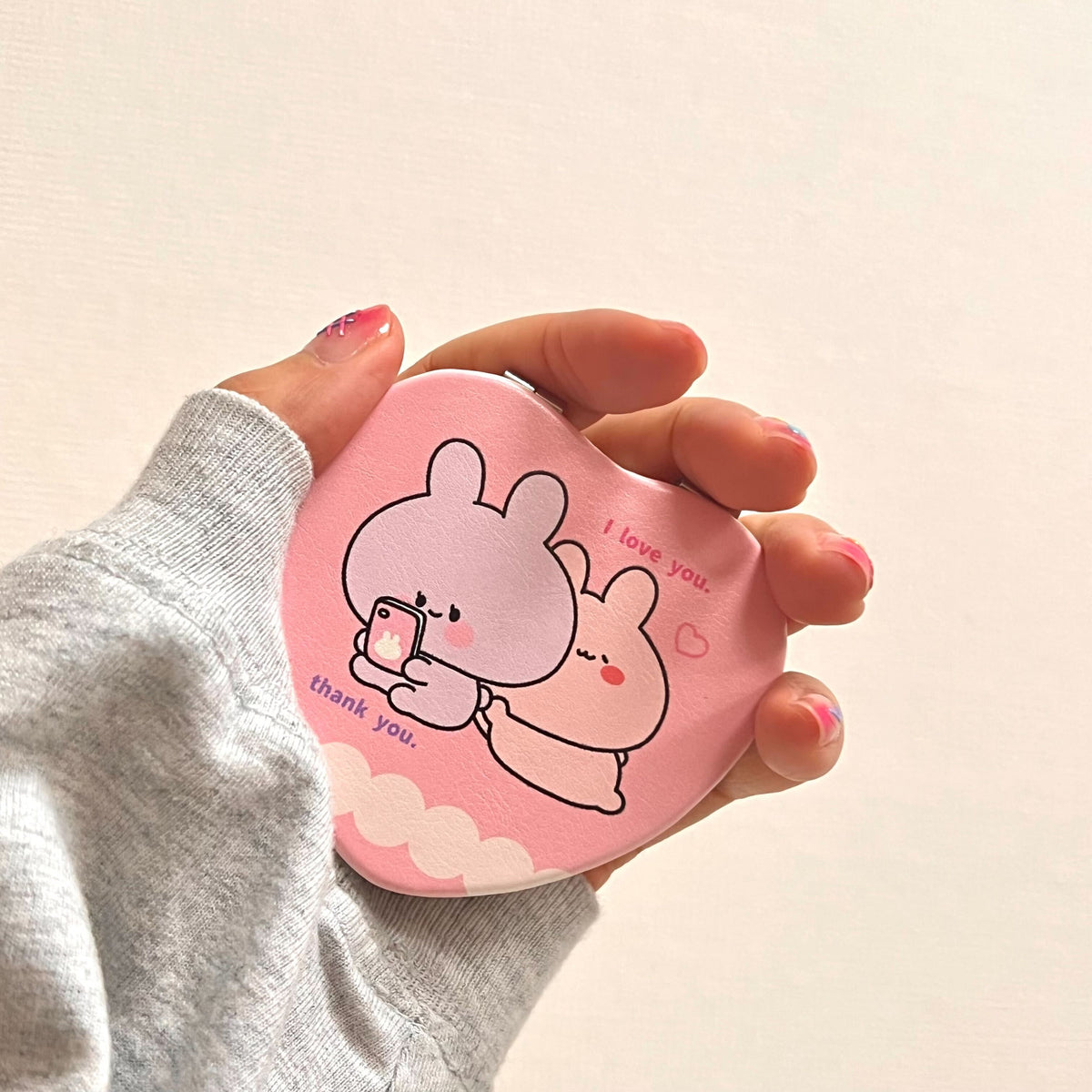 【あさみみちゃん】ハートコンパクトミラー(あさみみちゃん 大人気シーンよせあつめシリーズ) 【2月中旬発送】