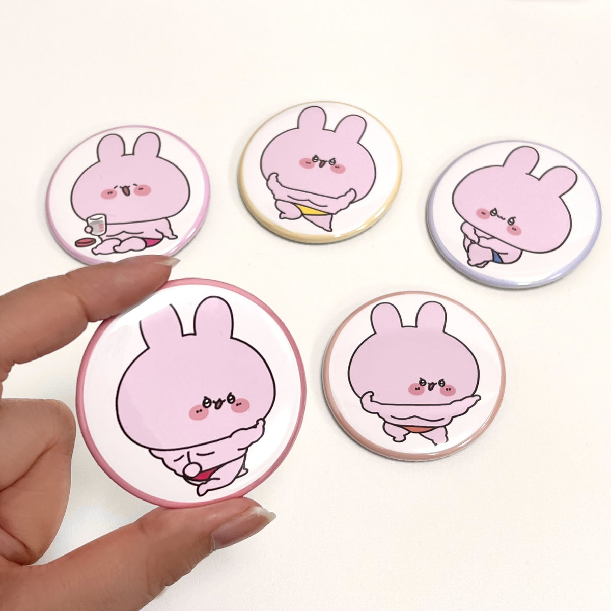 【あさみみちゃん】まちょみみ_ランダム缶バッジ(全5種)(ASAMIMI BASIC 2024 March)