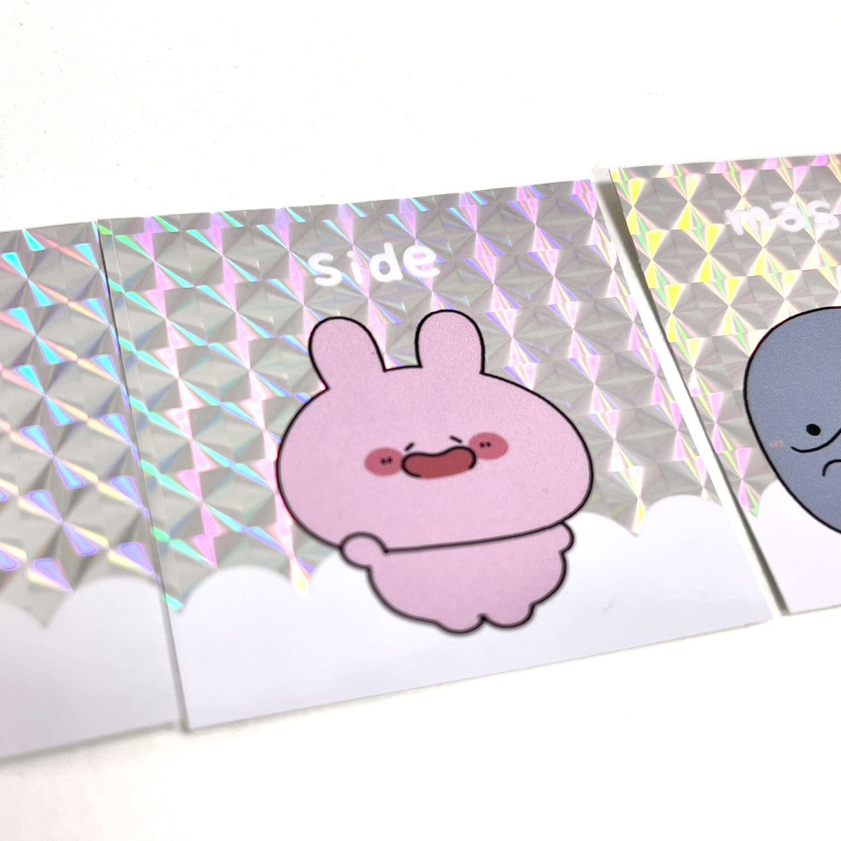 【あさみみちゃん】3キャラコラボ!スクエアホログラムステッカーコンプセット(ASAMIMI BASIC 2024 March)