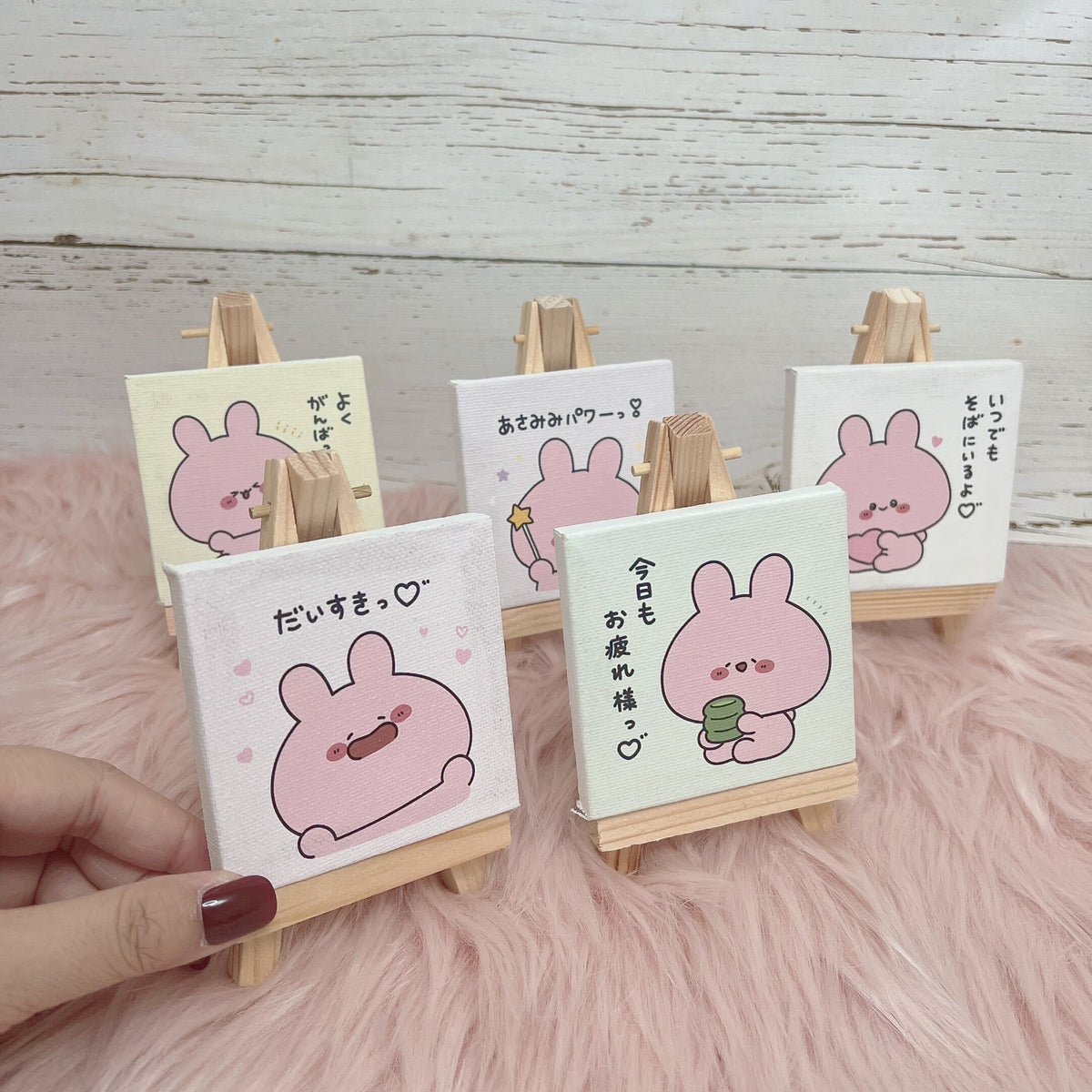 【あさみみちゃん】ランダムイーゼル付きミニキャンバスコンプリートセット(全5種)(あさみみBASIC 2023 June)【8月中旬発送】