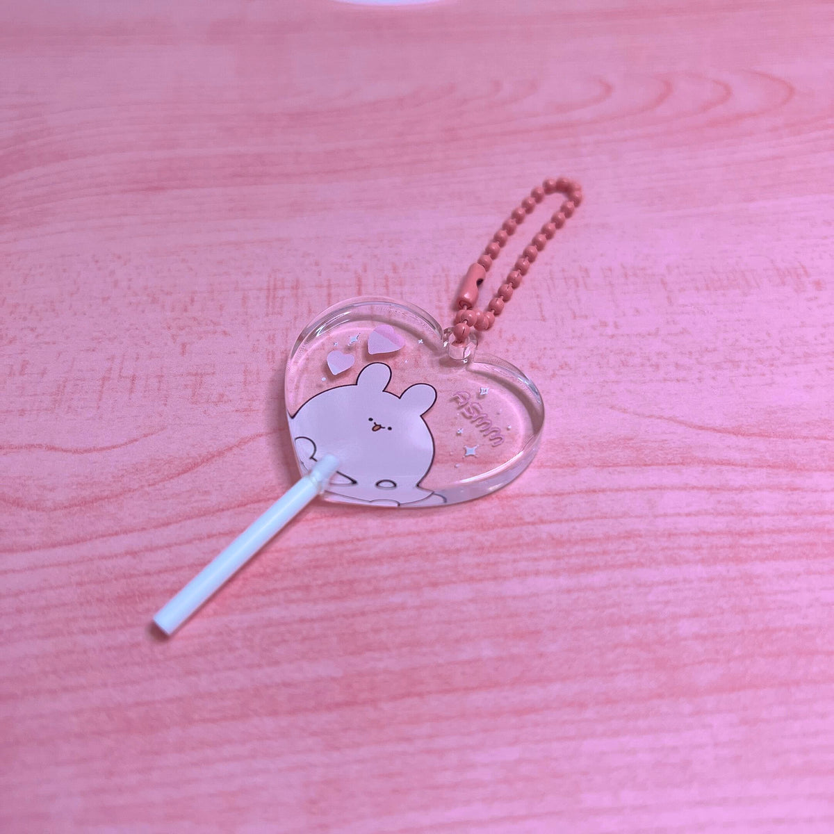 【あさみみちゃん】ハートキャンディアクリルキーホルダー(あさみみBASIC 2023 June)【8月中旬発送】