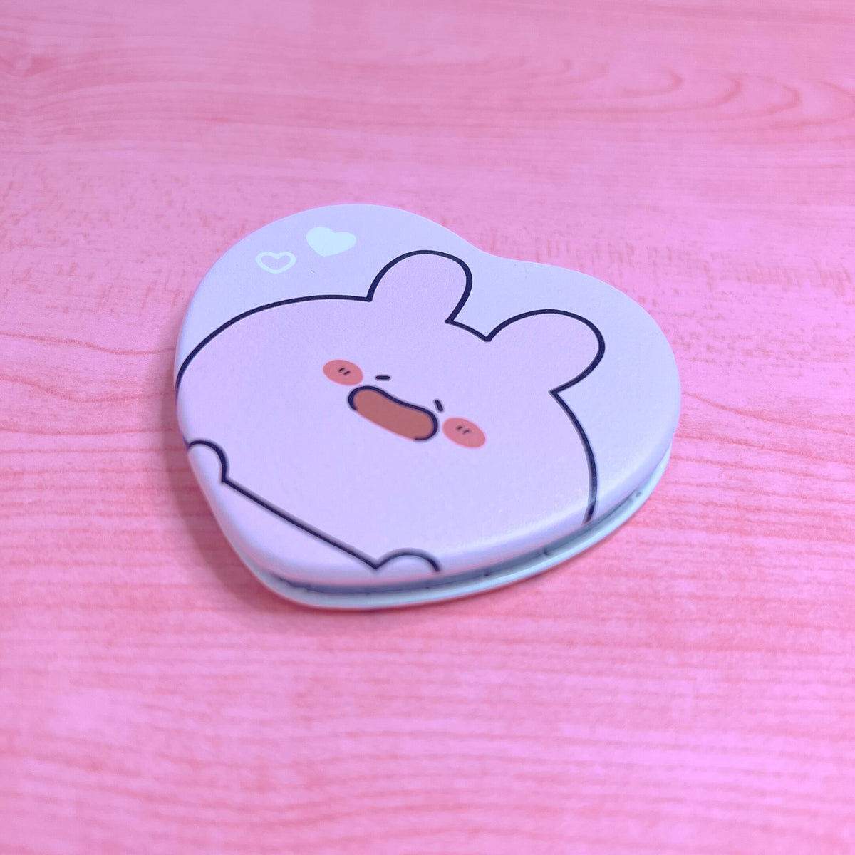 【あさみみちゃん】ハートコンパクトミラー(あさみみBASIC 2023 June)【8月中旬発送】