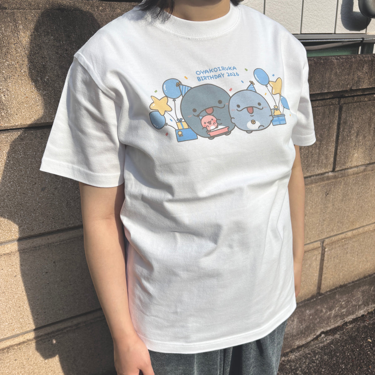【親子イルカ】親子イルカバースデー♪Tシャツ【6月下旬発送】