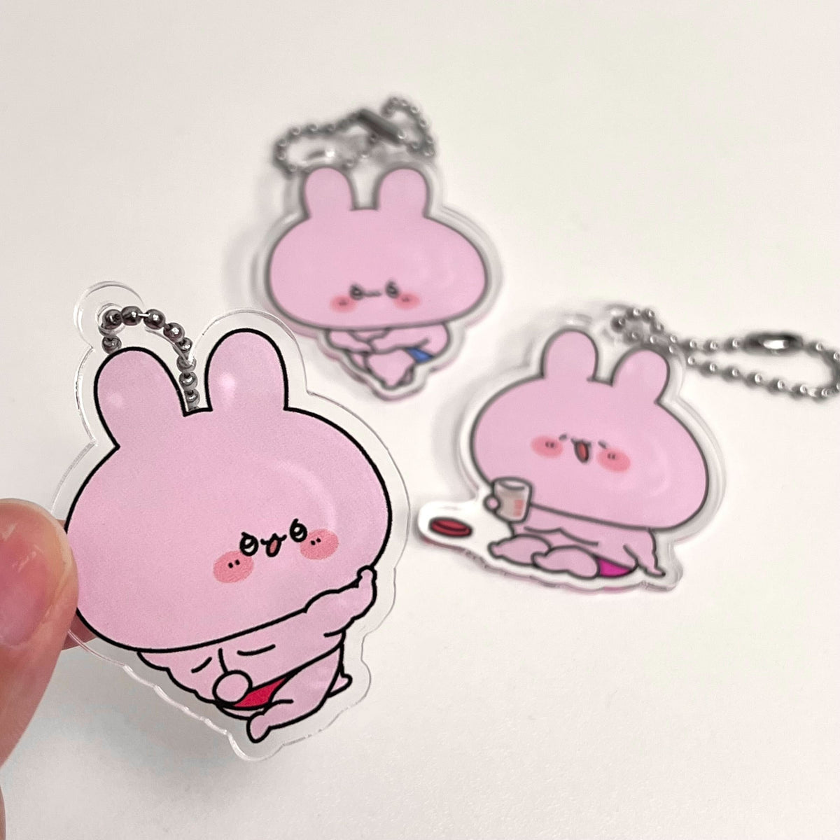 【あさみみちゃん】まちょみみ_ランダムアクリルキーホルダー(全3種)コンプリートセット(ASAMIMI BASIC 2024 March)【5月中旬発送】