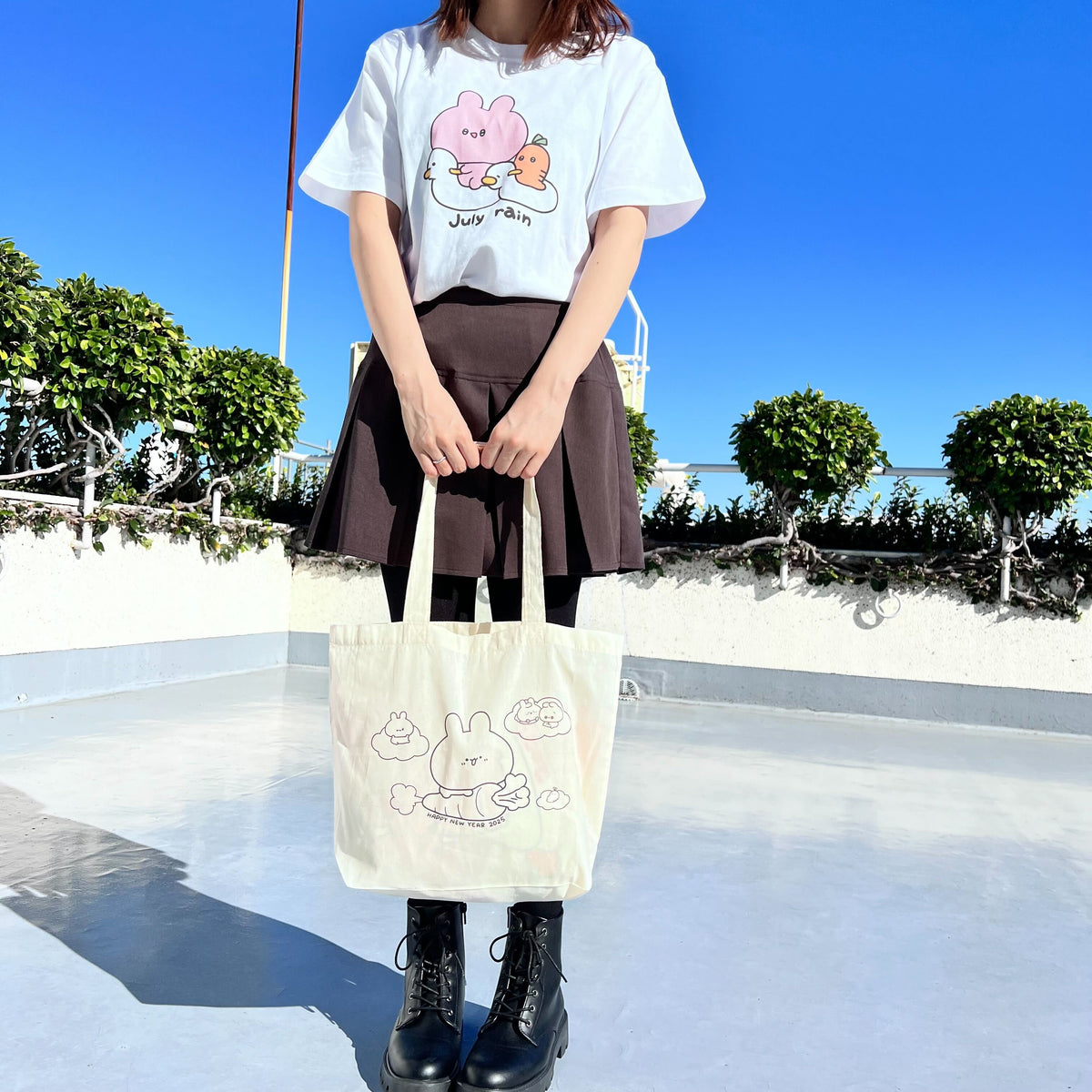 【あさみみちゃん】おまるの2人♪Tシャツ(7月の雨シリーズ)【1月下旬発送】
