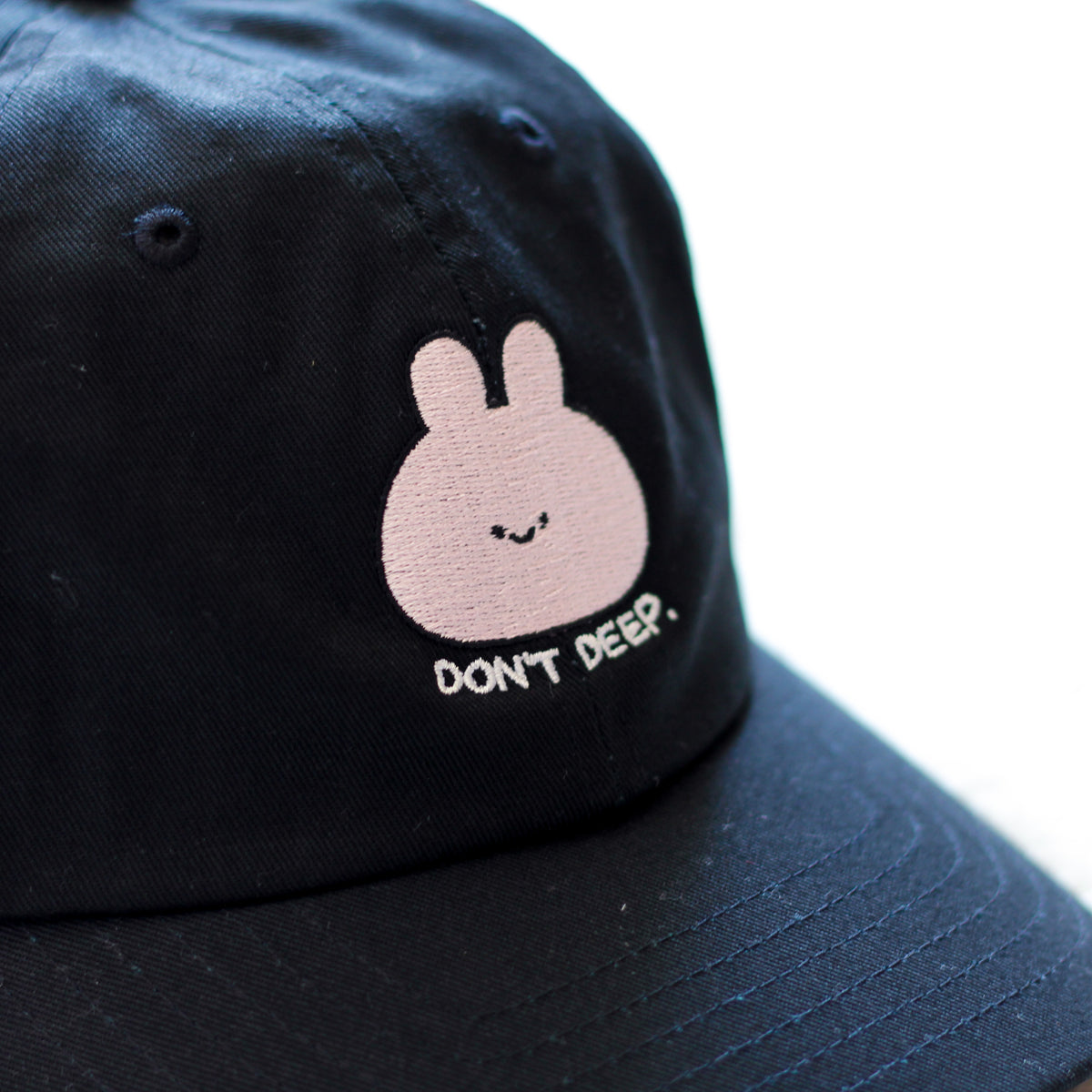 【あさみみちゃん】DON'T DEEP.刺繍キャップ【3月中旬発送】