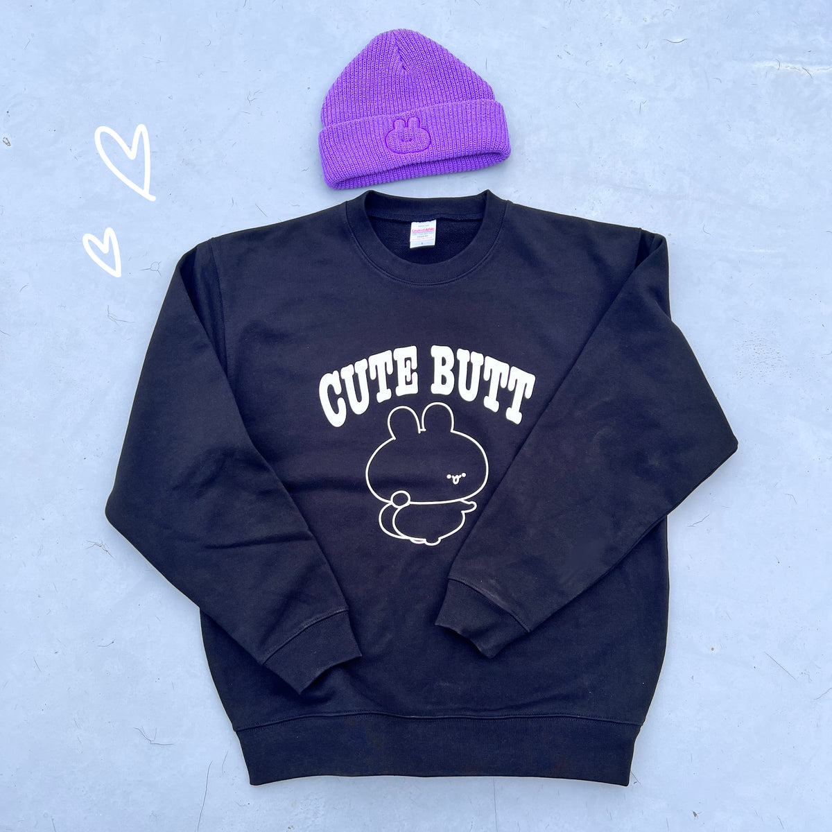 【あさみみちゃん】おかおの刺繍ニット帽【2月中旬発送】