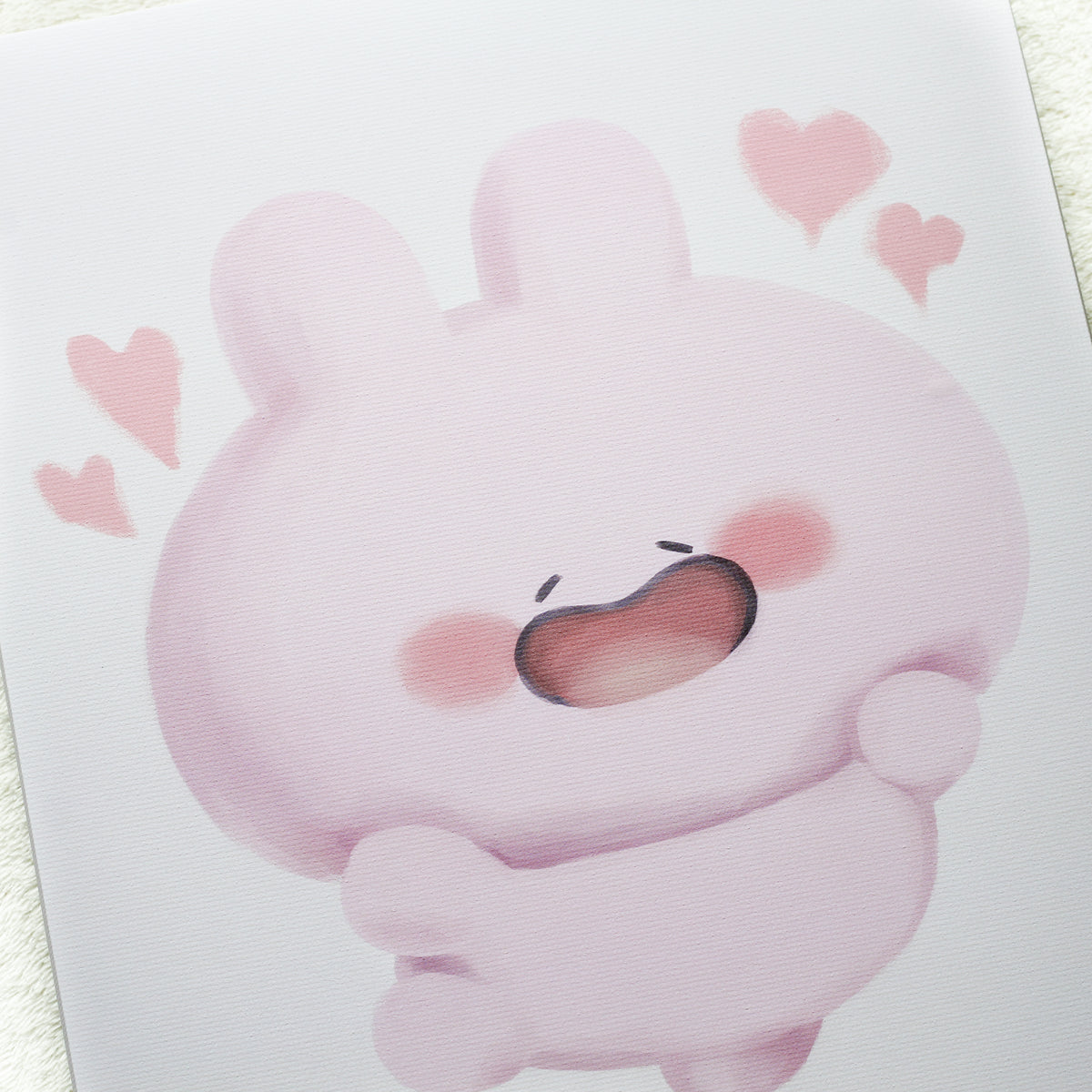 【あさみみちゃん】抽選で直筆サインが当たる♡ジムくんが描いたF3号キャンバスアート【4月中旬発送】