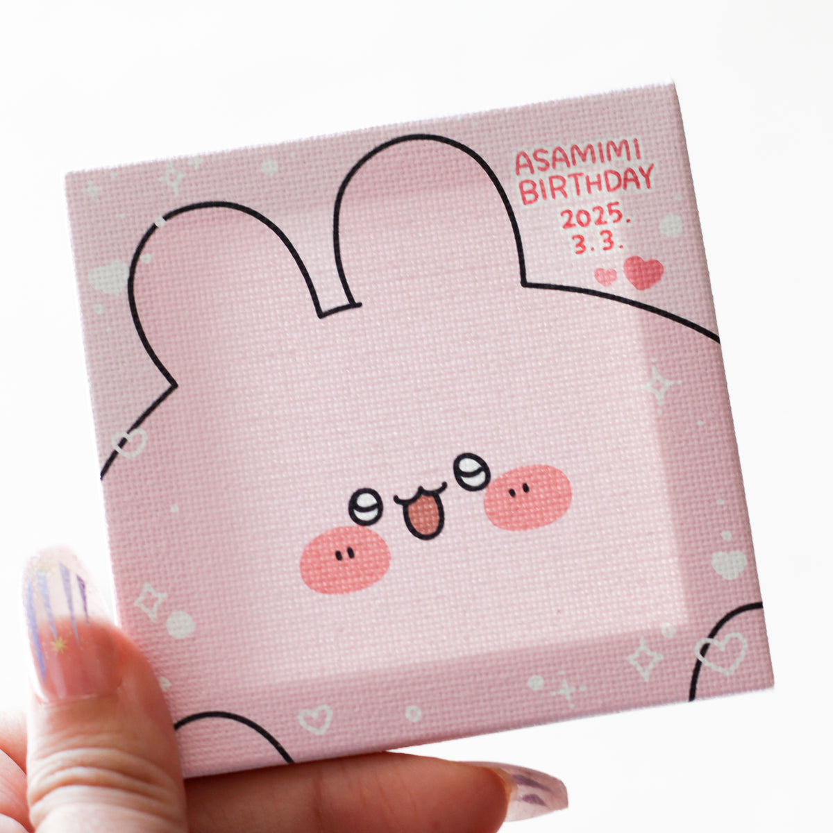 【あさみみちゃん】あさみみバースデーイーゼル付きミニキャンバス【4月中旬発送】