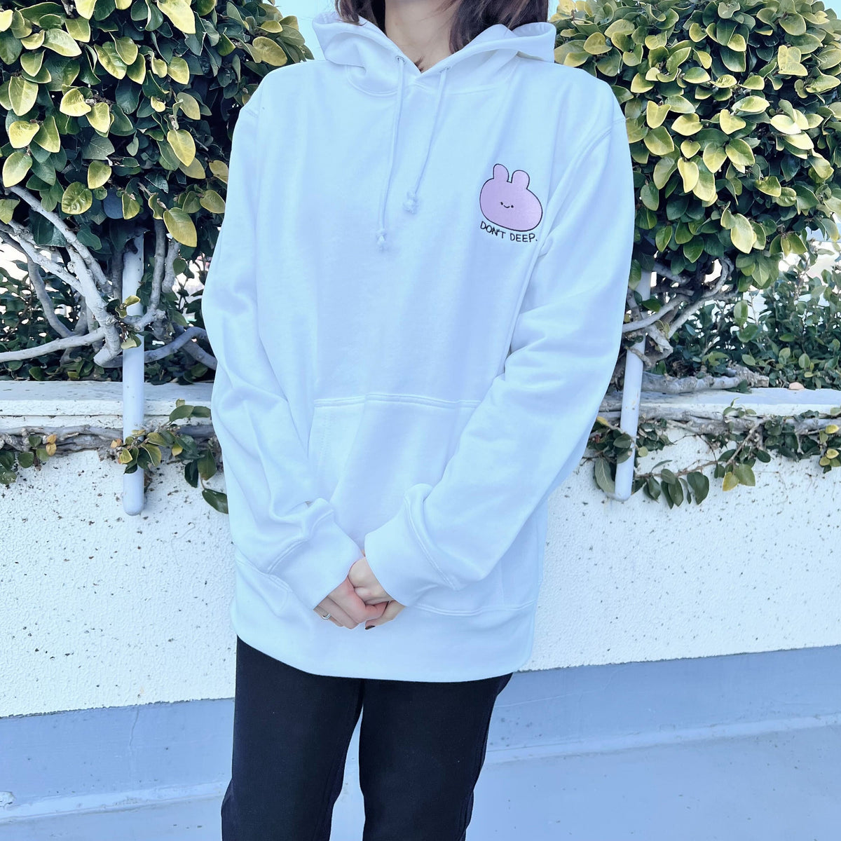 【あさみみちゃん】DON'T DEEP.刺繍フードパーカー【3月中旬発送】