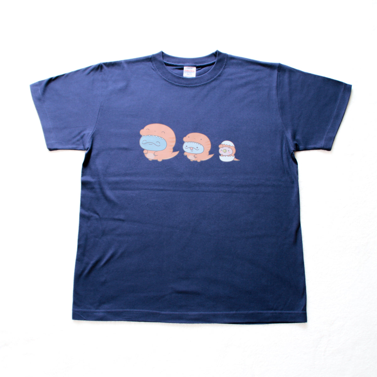 【親子イルカ】恐竜プリントTシャツ(ブロマイド付き)【10月中旬発送】