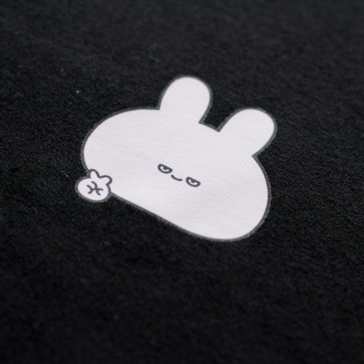 【あさみみちゃん】ワンポイント半目プリント長袖Tシャツ
