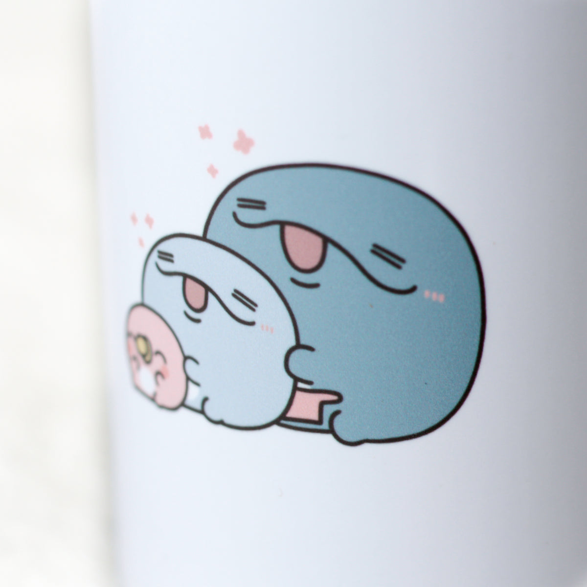 【親子イルカ】湯呑み【10月中旬発送】