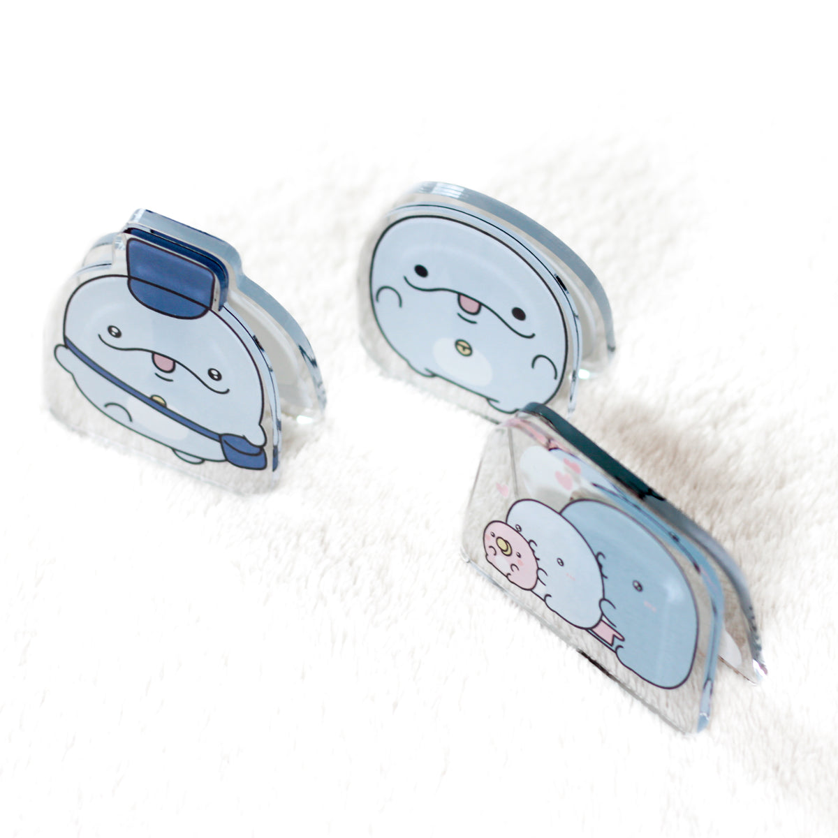 【親子イルカ】選べる♪アクリルメモスタンド(全3種)【10月中旬発送】