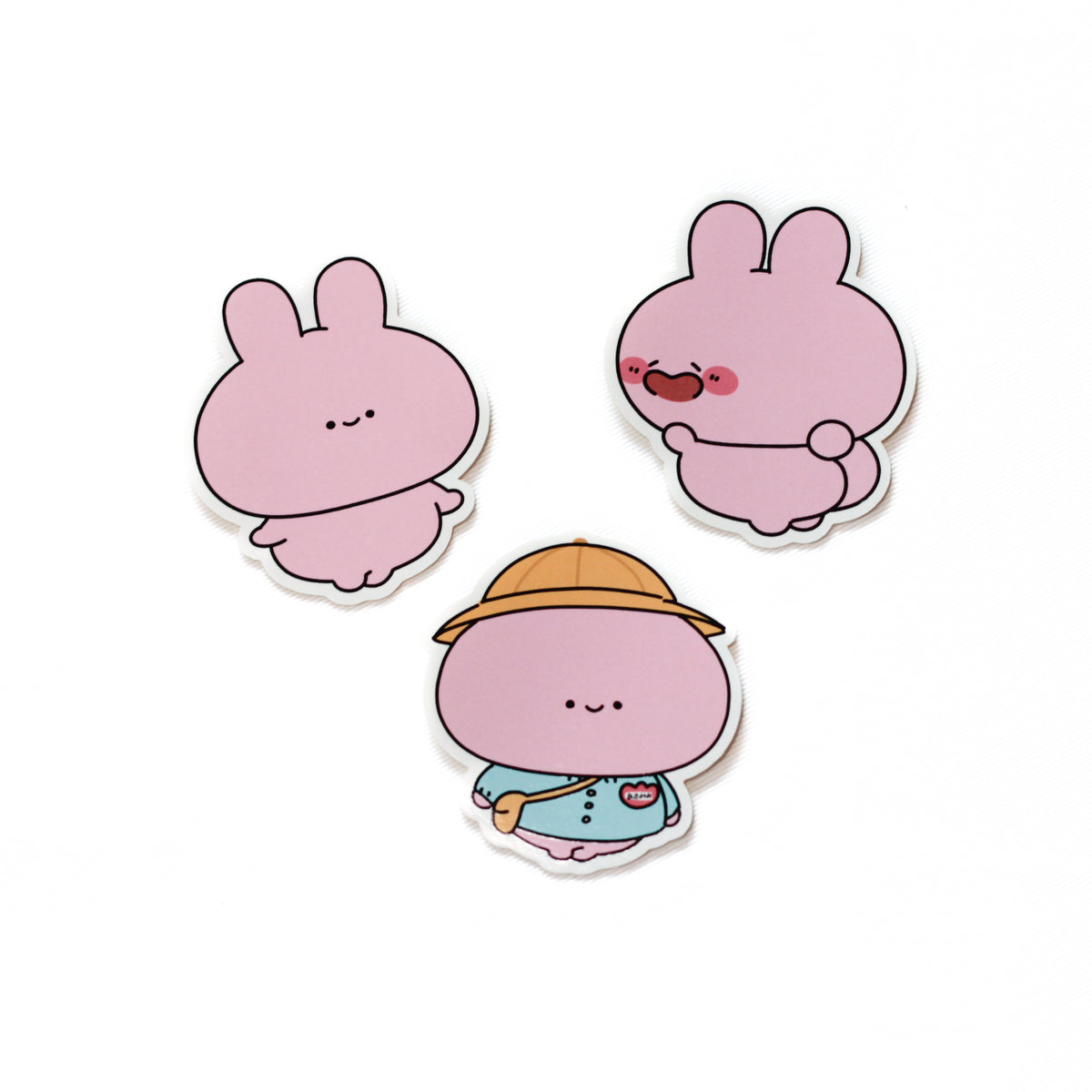 【あさみみちゃん】選べるステッカーコンプリートセット(3枚入り)【11月中旬発送】