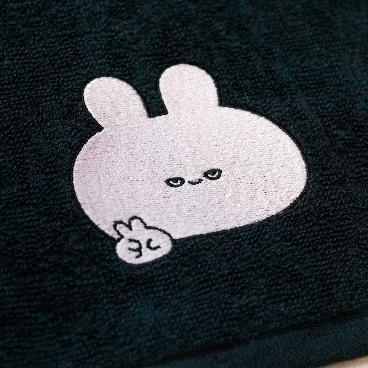 【あさみみちゃん】ワンポイント刺繍のフェイスタオル