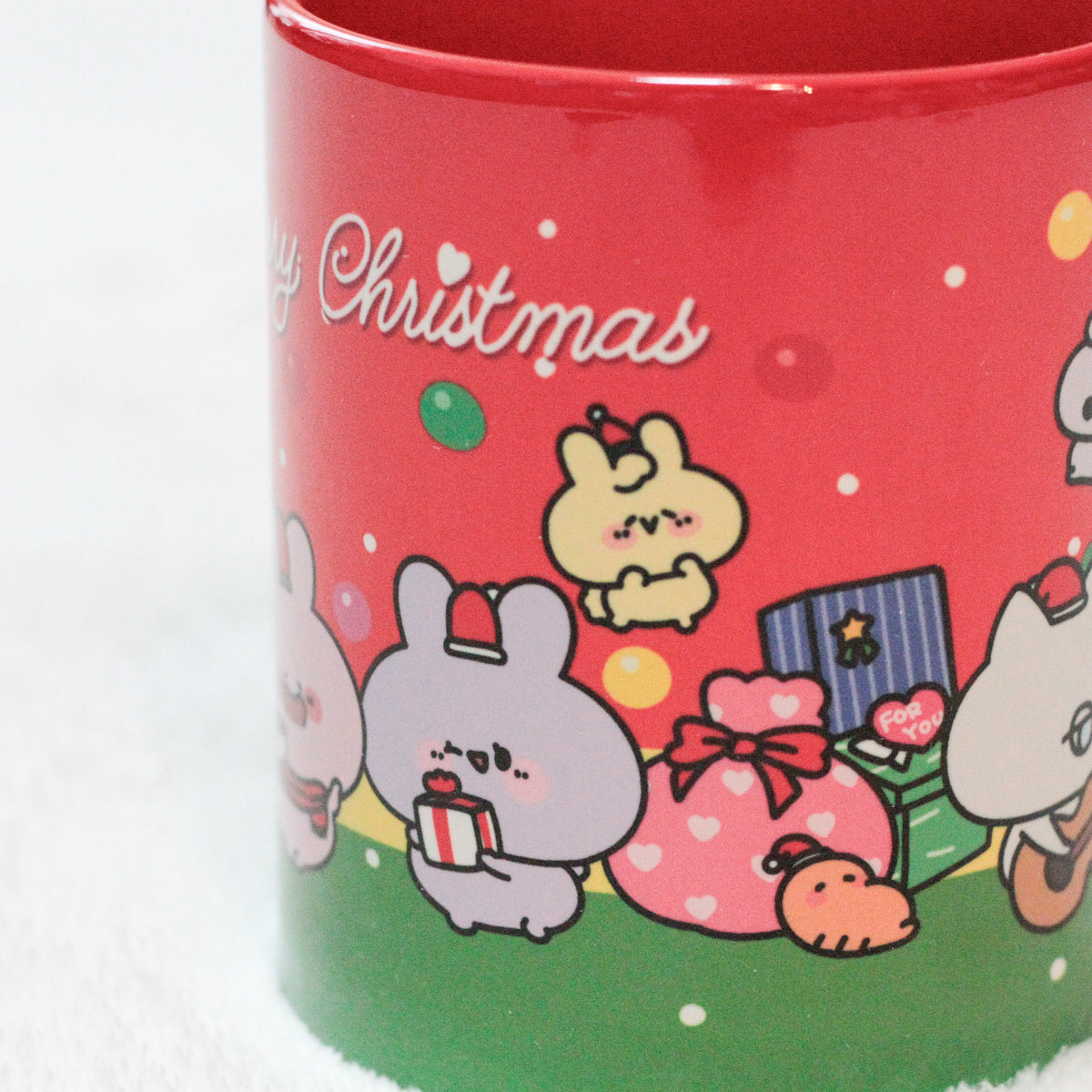 【あさみみちゃん】バイカラーマグカップ(クリスマス)
