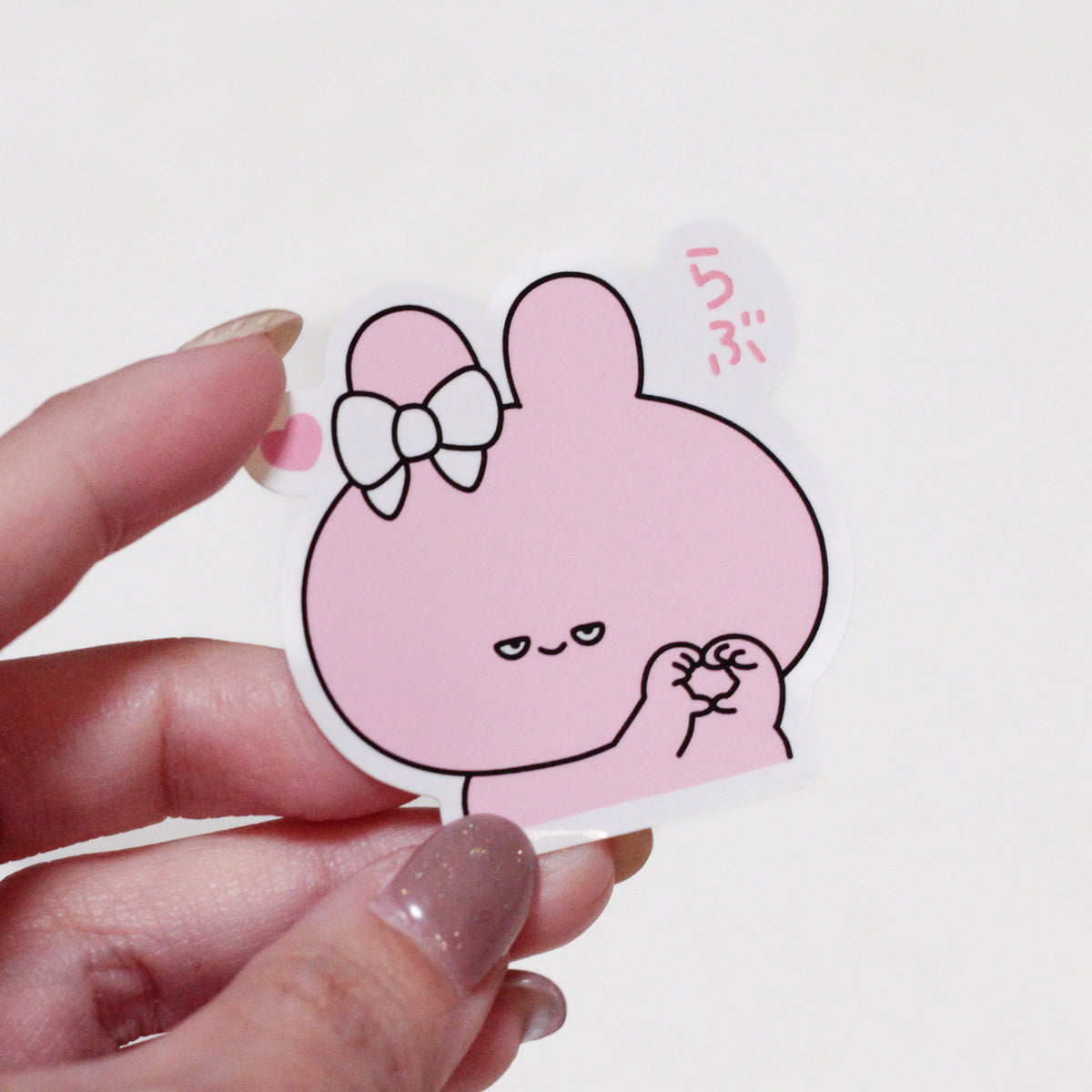 【あさみみちゃん】シークレットあり♪半目で愛を伝えるランダムステッカー(全3種)【2月中旬発送】