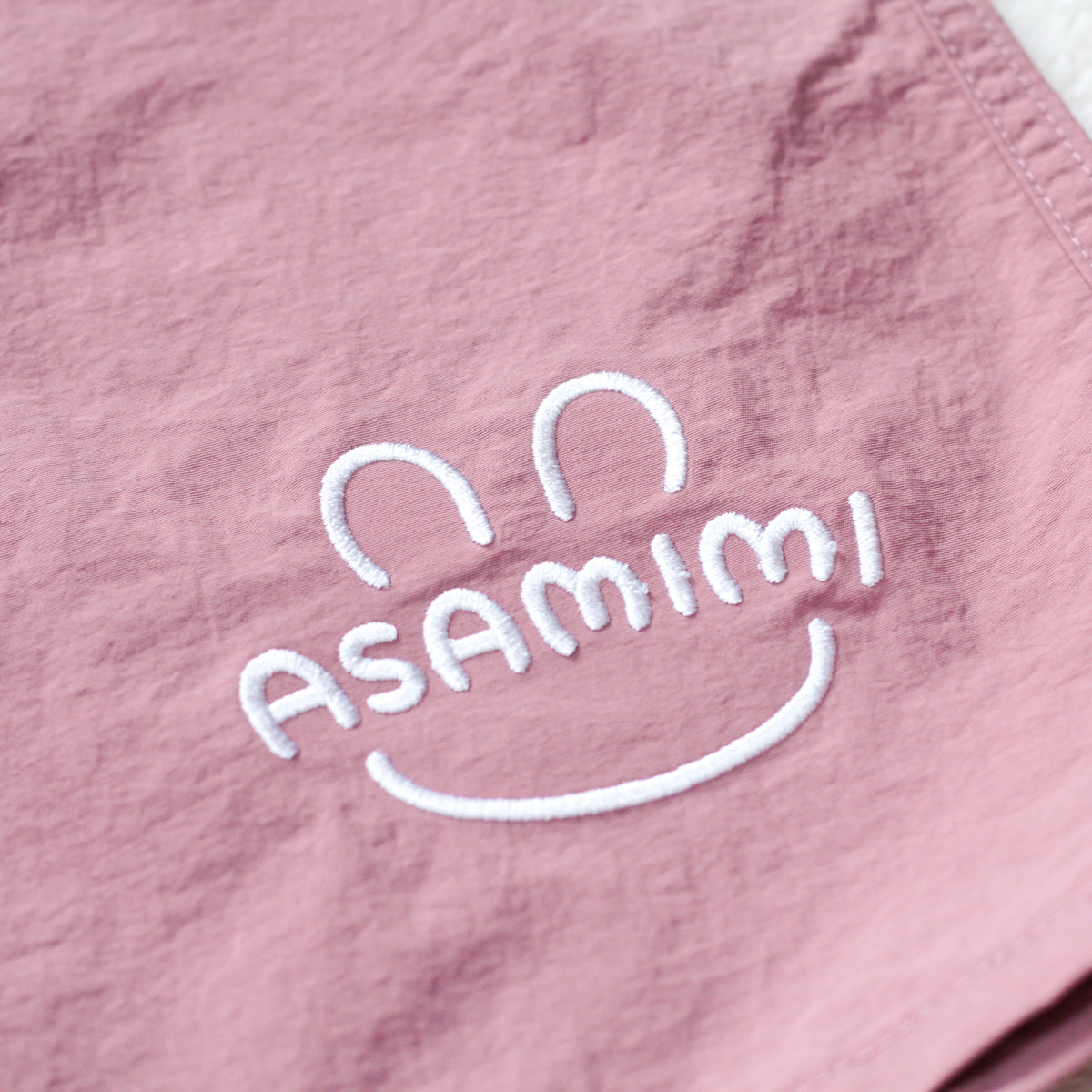 【あさみみちゃん】刺繍ナイロンショートパンツ