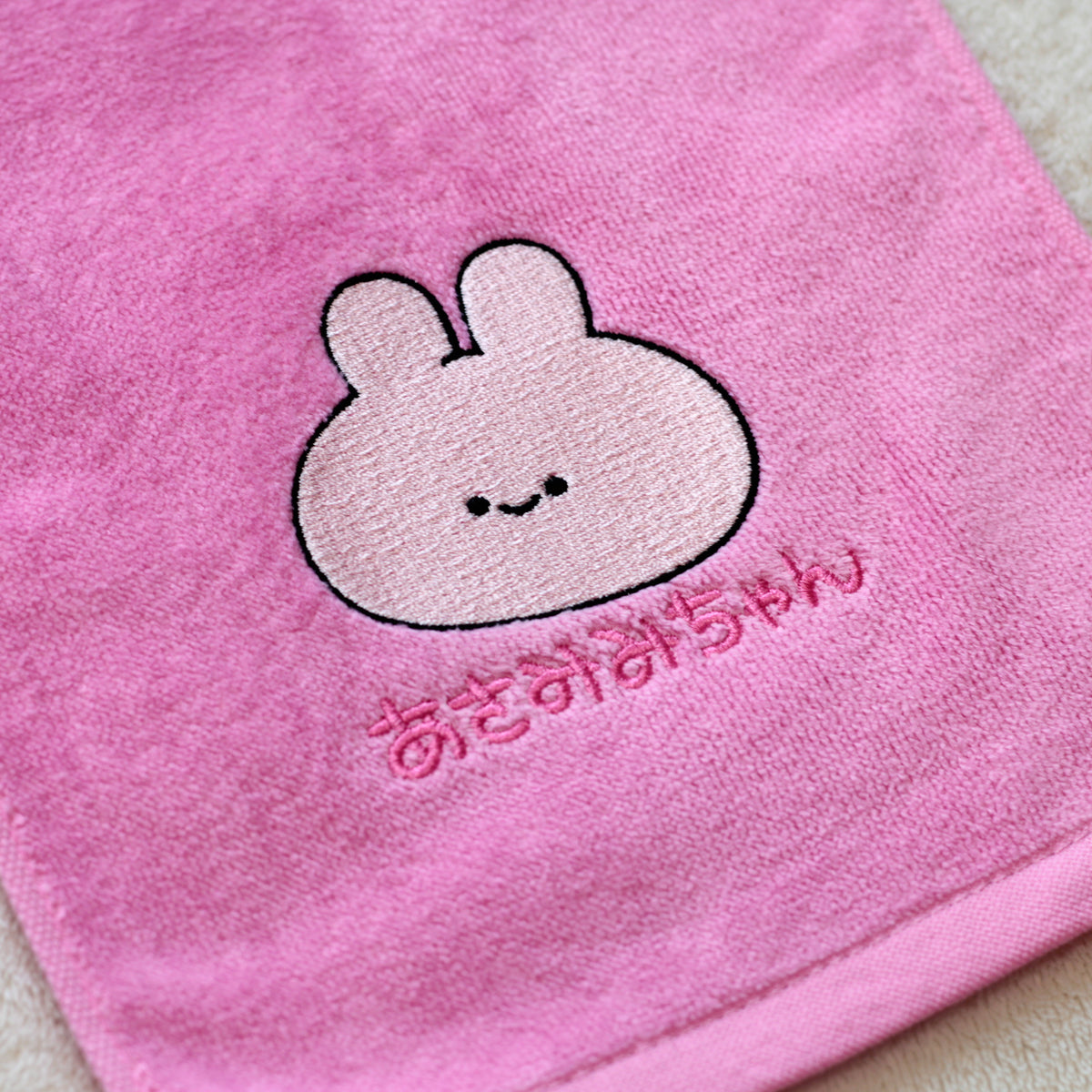 【あさみみちゃん】ワンポイント刺繍マフラータオル【5月下旬発送】