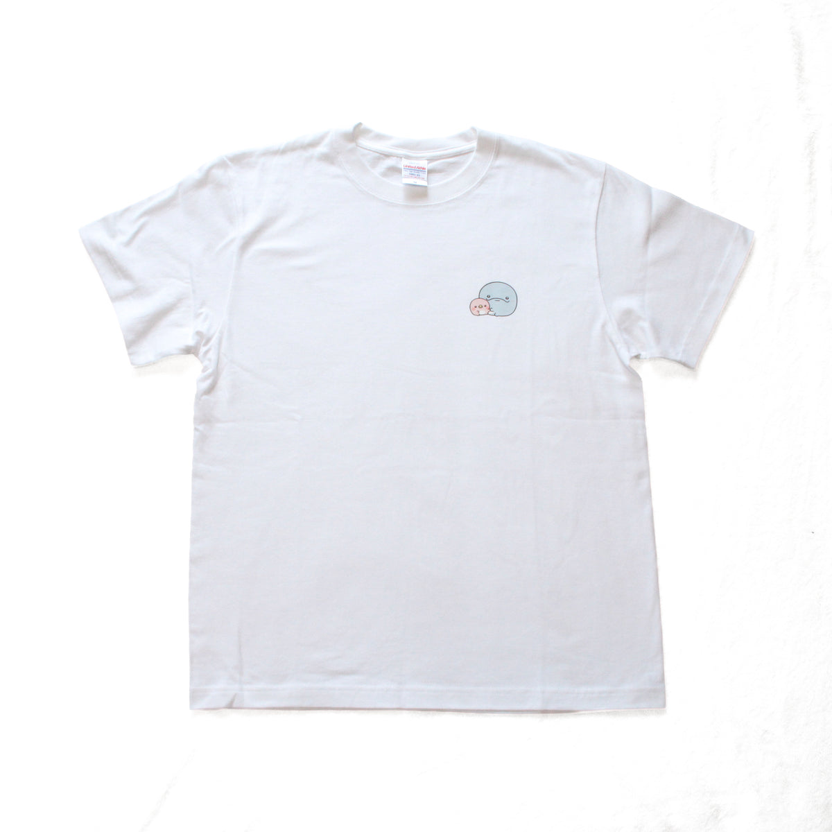 【親子イルカ】ワンポイントプリントTシャツ(キッズサイズ)【9月下旬発送】