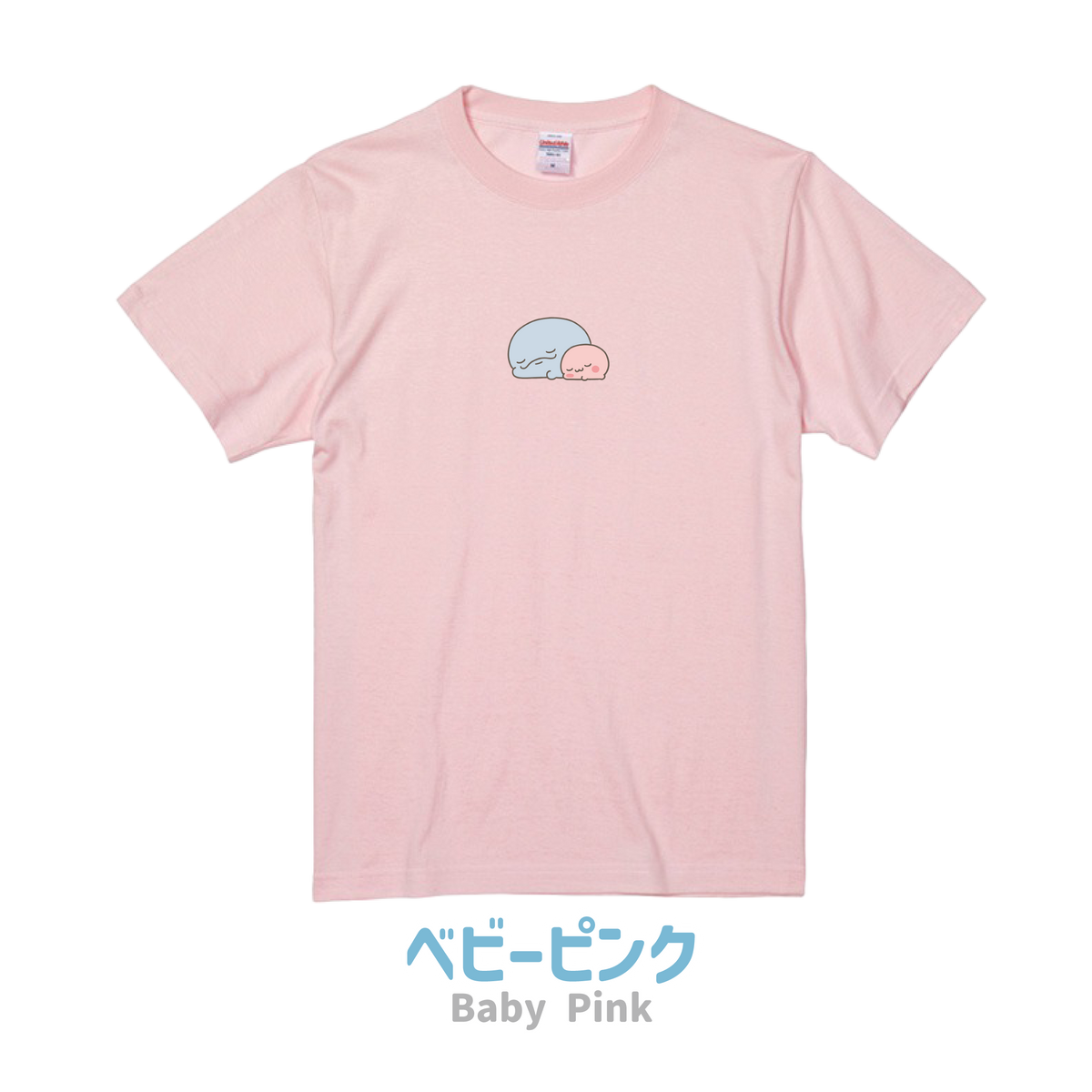 【親子イルカ】フロント刺繍Tシャツ(キッズサイズ)【9月下旬発送】