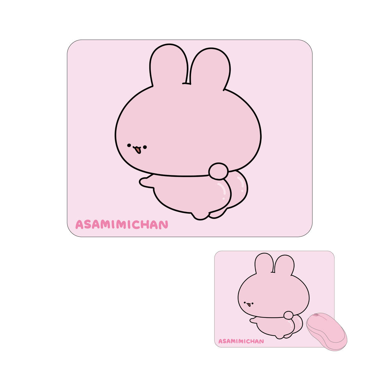 【あさみみちゃん】ぷりぷりおしりのマウスパッド【9月下旬発送】