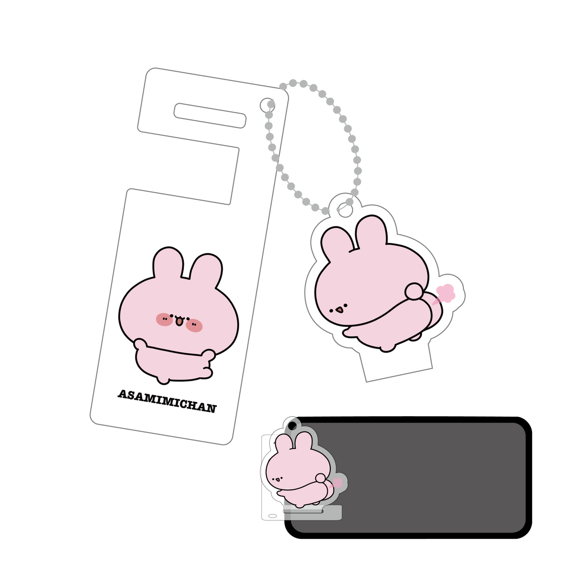 【あさみみちゃん】スマホスタンドアクキー【11月中旬発送】