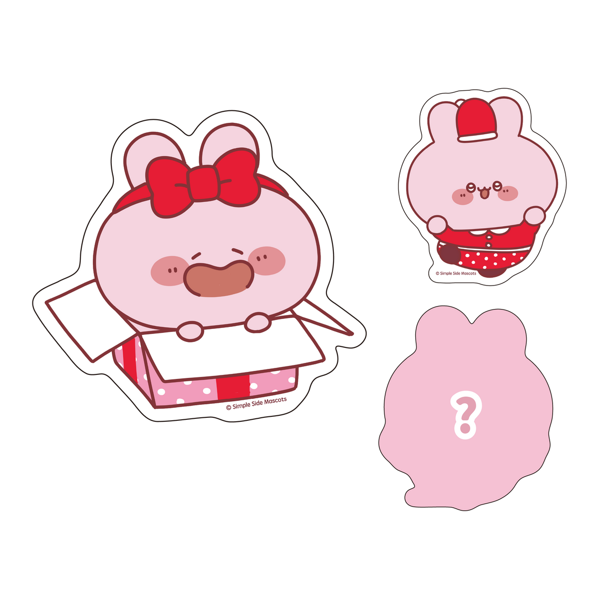 【あさみみちゃん】シークレットあり♪ランダムクリスマスステッカー(全3種)【11月下旬発送】