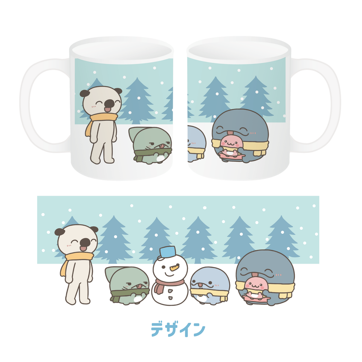 【親子イルカ】マグカップ【12月中旬発送】