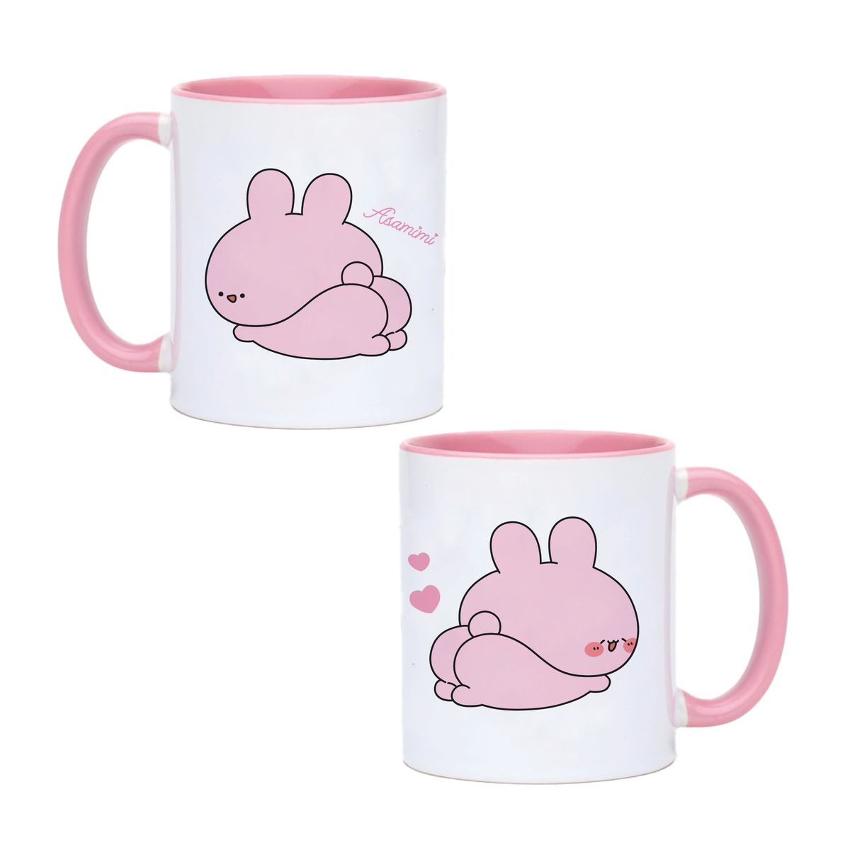 【あさみみちゃん】バイカラーマグカップ(おしり)