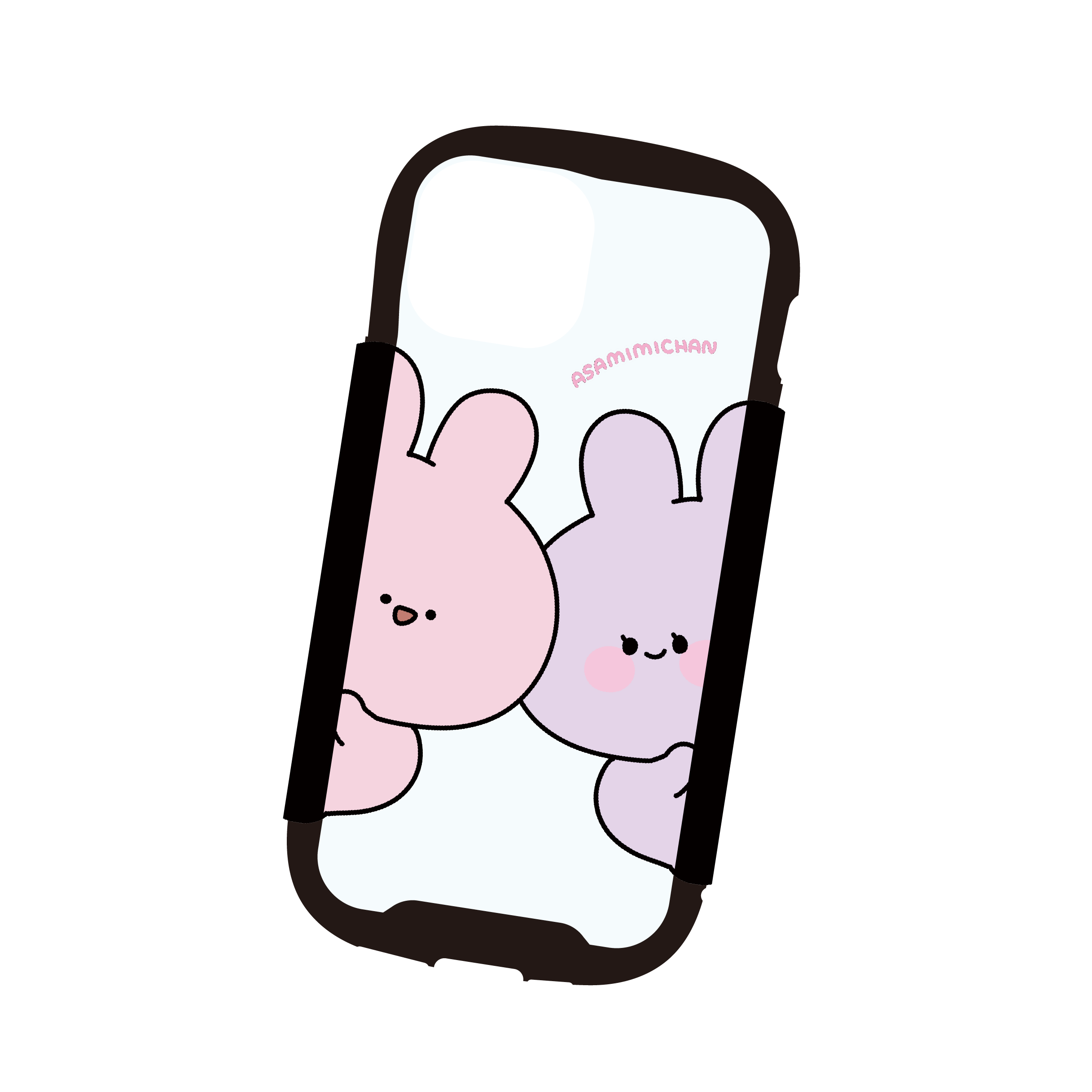 あさみみちゃん】グリップiPhoneケース【10月下旬発送